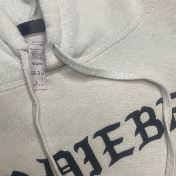 Women's Cream Hoodie Sweater - Picture 3 of 6